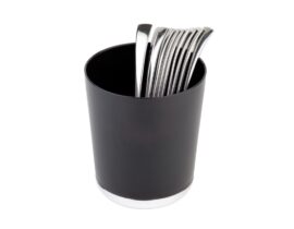 Söögiriistade hoidja 13/15cm must plast