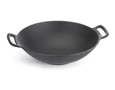 Wok pann 36,5cm 2-sanganga malm