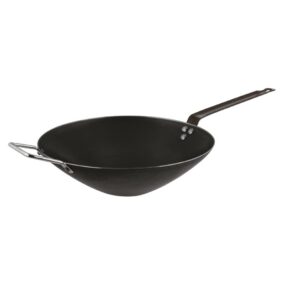 Wok pann 40cm terasest, lapik põhi