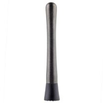 Kokteilinui 21cm plastotsaga, must PVD