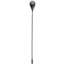 Baarilusikas Teardrop 30cm, must PVD