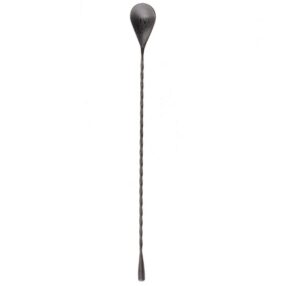 Baarilusikas Teardrop 30cm, must PVD