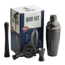 Kokteilitarvikute komplekt 5-osaline püssirohu must